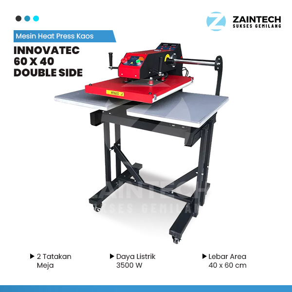 Mesin Heat Press Kaos INNOVATEC 60 X 40  Pneumatic Double Side